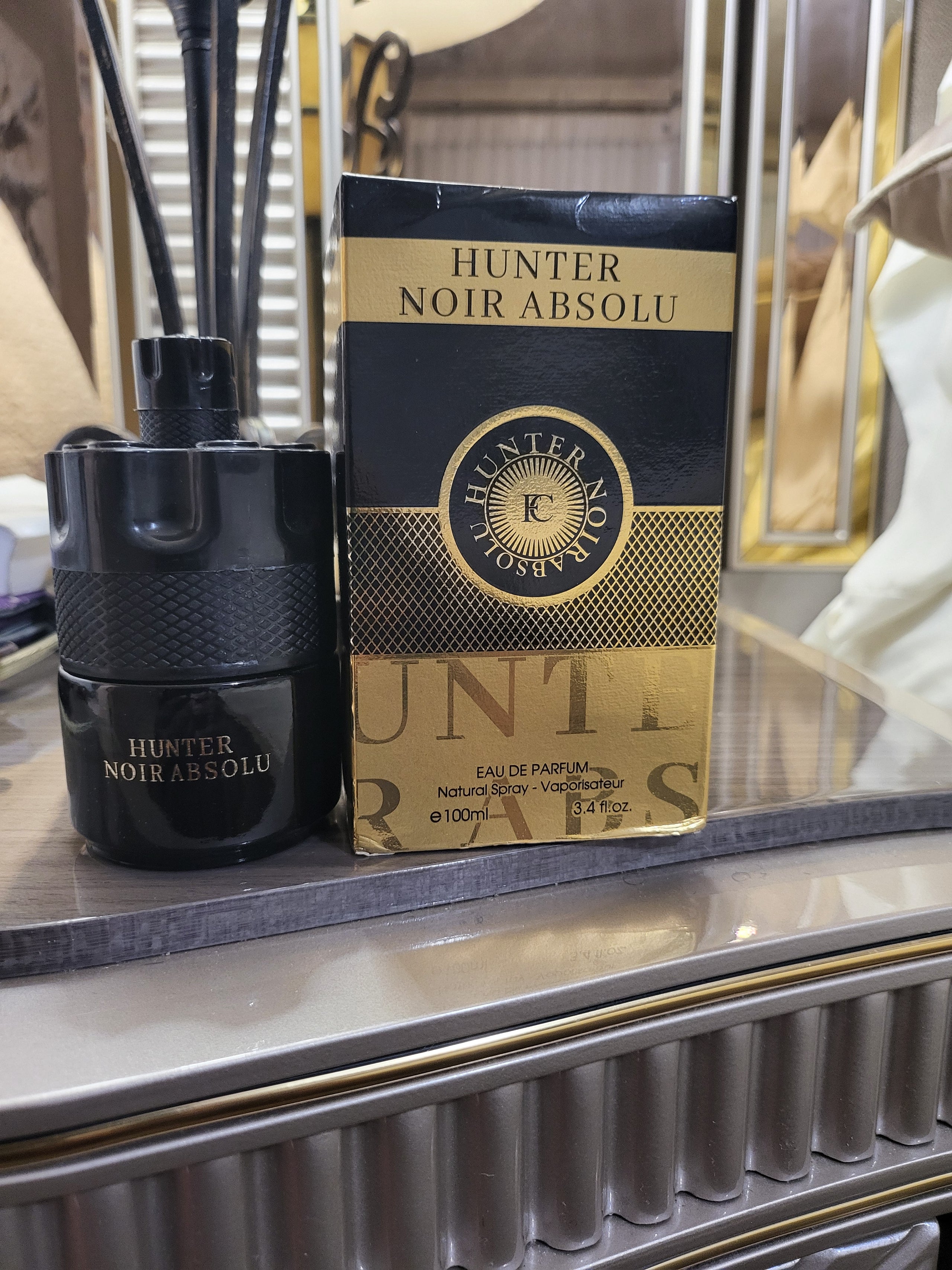 FRAGRANCE COUTURE HUNTER NOIR ABSOLU MENS 3.4 OZ EAU DE PARFUM SPRAY