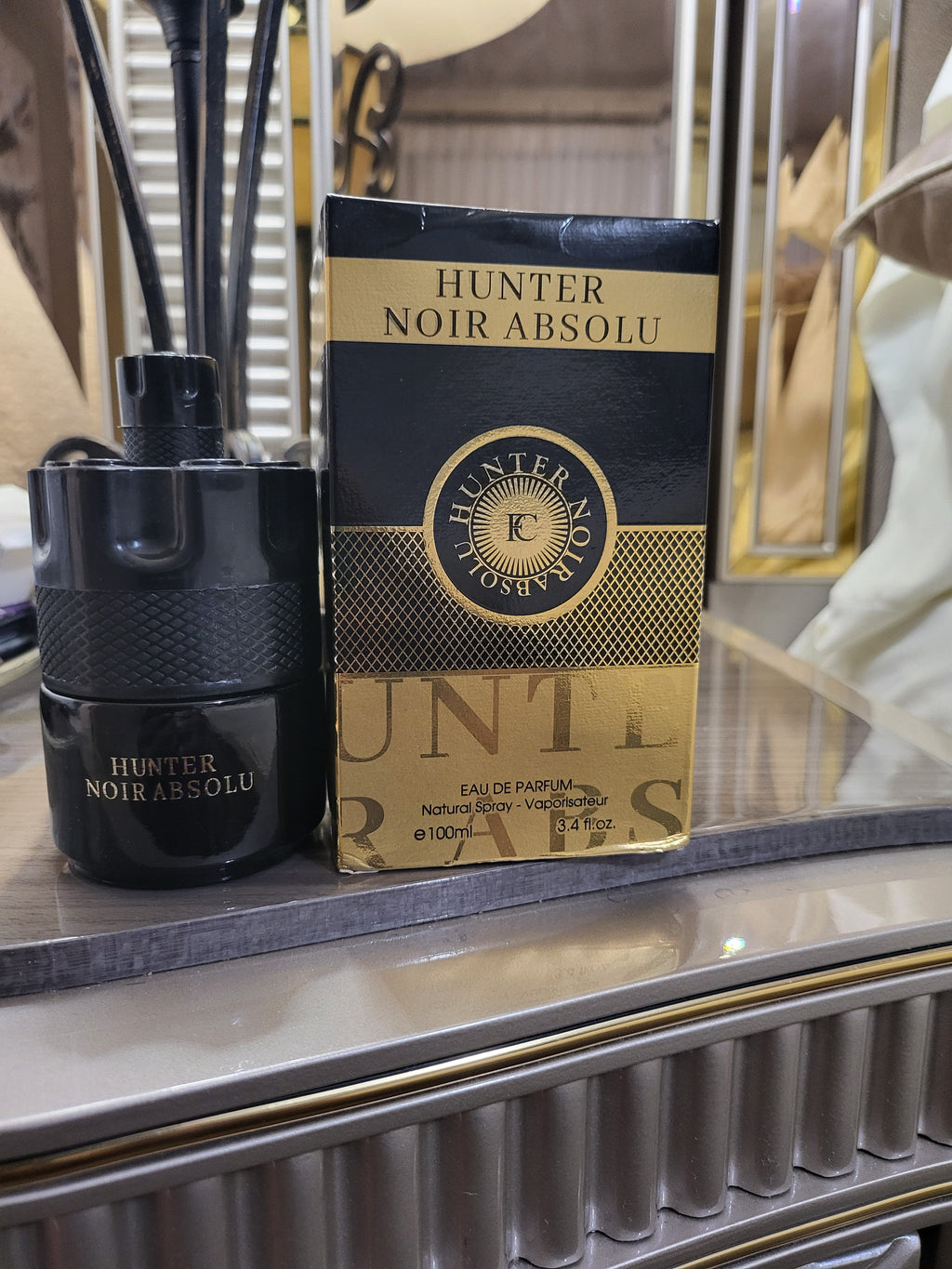 FRAGRANCE COUTURE HUNTER NOIR ABSOLU MENS 3.4 OZ EAU DE PARFUM SPRAY