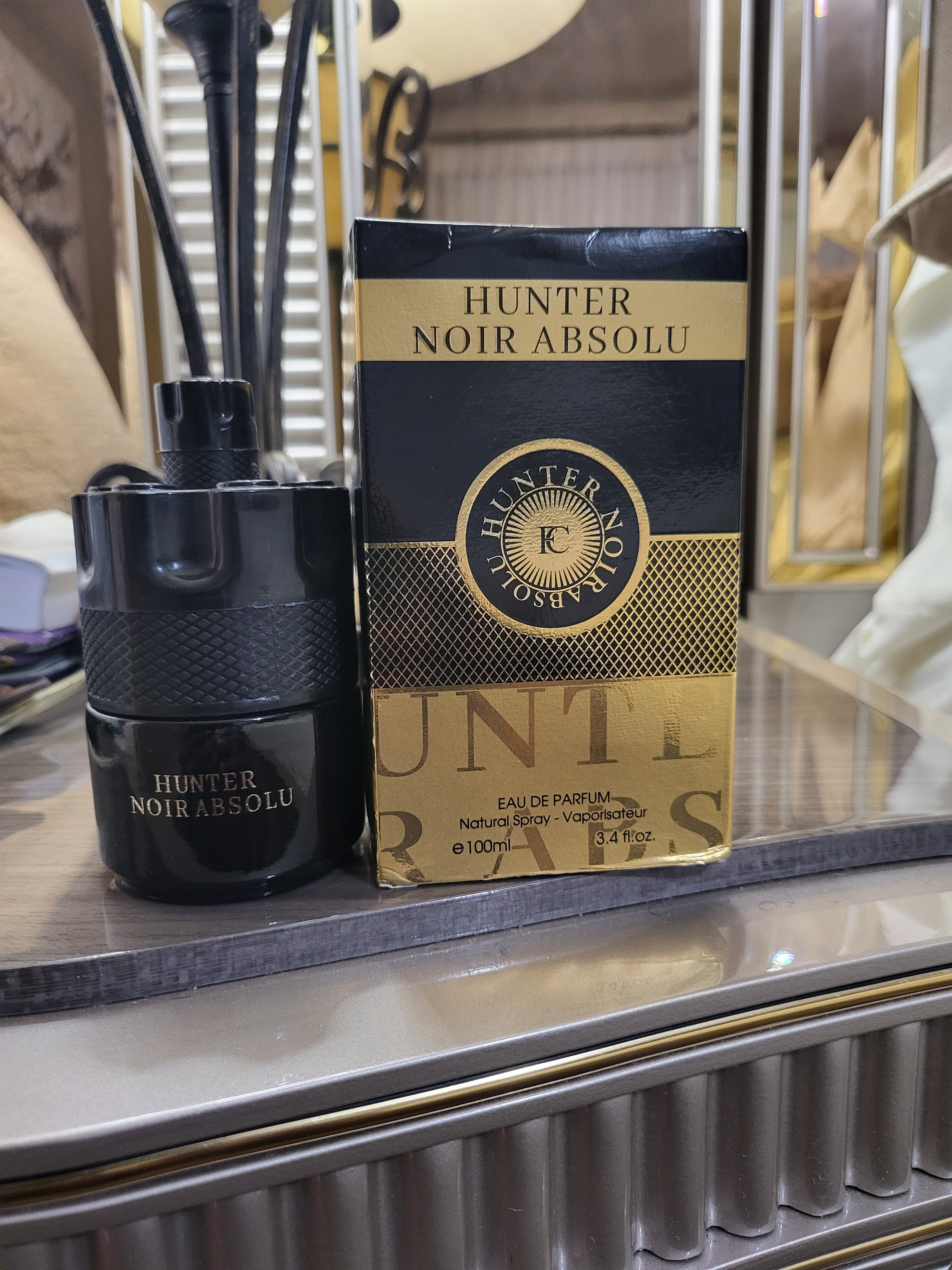 FRAGRANCE COUTURE HUNTER NOIR ABSOLU MENS 3.4 OZ EAU DE PARFUM SPRAY