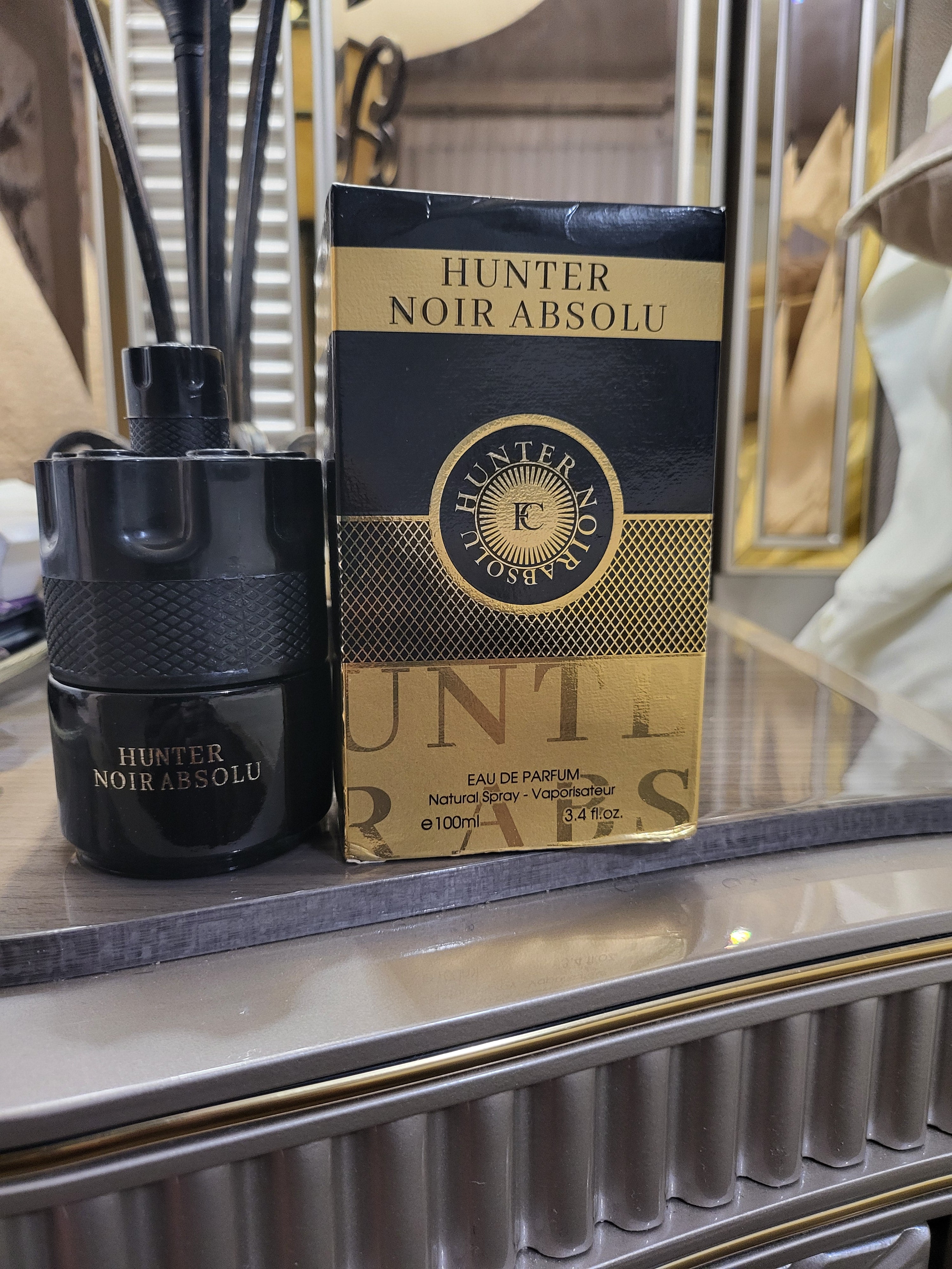 FRAGRANCE COUTURE HUNTER NOIR ABSOLU MENS 3.4 OZ EAU DE PARFUM SPRAY